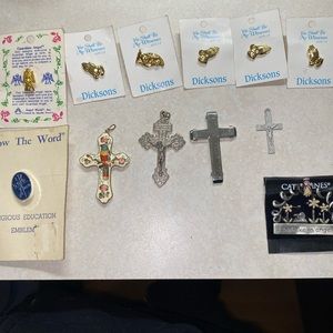 Cross and pin lot Jesus